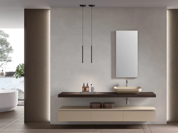 CHANGE CHA02 - Wall-mounted single vanity unit with drawers by Gruppo Geromin - view 2
